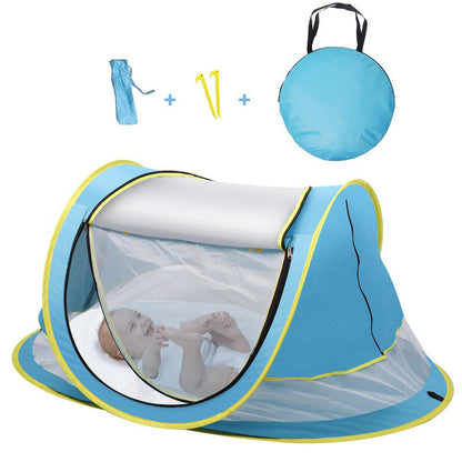 ☀️🛡️ Instant Baby Beach Tent (UPF 50+) – Pops Up in 1 Second! 360° Airflow, Bug & UV Protection. The Ultimate Lightweight Travel Companion for Beach & Backyard Fun. 🧸🌬️