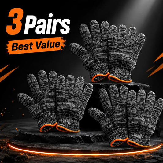 10-Gauge Knitted Work Gloves – Anti-Slip & Cut Resistant 🧤🔧🛡️💪