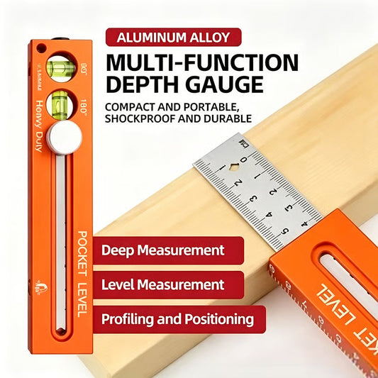 ⏳Time-Limited Special⏰Multifunctional marking level ruler🚗