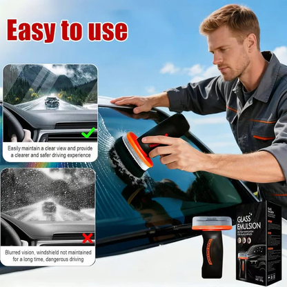 😎Buy 2 Get 1 Free💦Auto Glass Side Window Oil Film Removal Cleaner💪