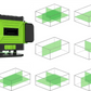 Professional Green Laser Level, 360° Self-Leveling Cross Line Laser Level Tool for Tiling, Construction & Home Renovation