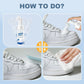 👟✨ White Shoes Foam Cleaner – Instant Brightening Foam 🧼💥