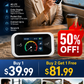 📶Mobile hotspot with full Wi-Fi coverage
