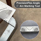 🔥HOT SALE 50% OFF🏆Square Stainless Steel 90° Arc Angle Marking Ruler