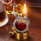 🎁Vintage Trench Lighter Transparent Kerosene Lighter Antique Steampunk Lighter Cool Unique Lighter for Men (No Fuel) (Golden)