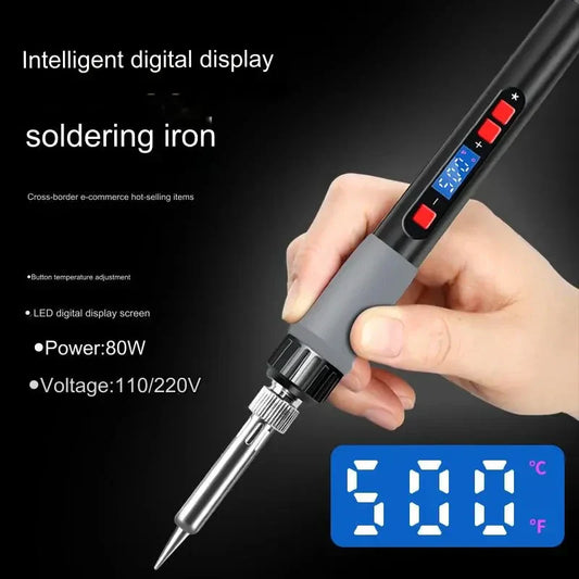 Digital Display Adjustable Temperature Soldering Iron Set