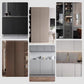 Cabinet Door Press-to-Open Spring Lock and Matching Hinge