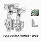 Cabinet Door Press-to-Open Spring Lock and Matching Hinge
