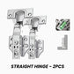 Cabinet Door Press-to-Open Spring Lock and Matching Hinge