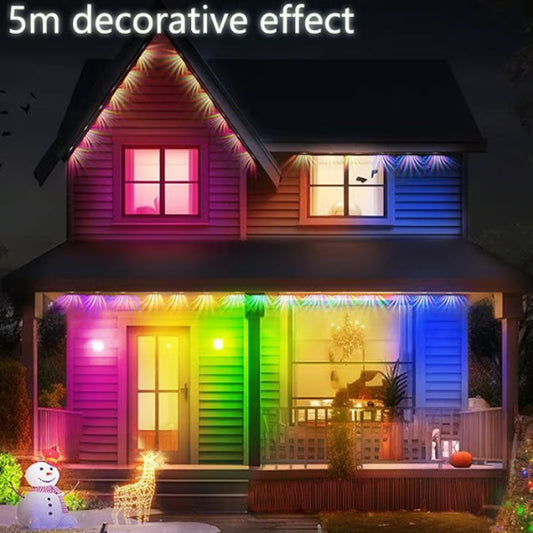 🎅Christmas Sale-Up to 50% OFF🎁🏡🌳 Slimme Waterdichte LED Strip Licht – Binnen & Buiten, Persoonlijke Kleur Effecten, IP65 Waterdicht & Makkelijke Installatie (Perfect voor Feest Decoratie)!
