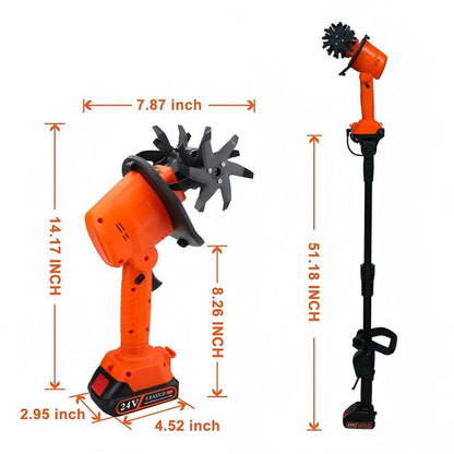 🥳2026 HOT SALE🥳💞50K+ SOLD!🔋🧑‍🌾 50% OFF! Rechargeable Cordless Tiller – No cords, no petrol. 65Mn steel blades, anti‑slip grip. Perfect for raised beds & borders. Say goodbye to hand trowels. 🛡️✨