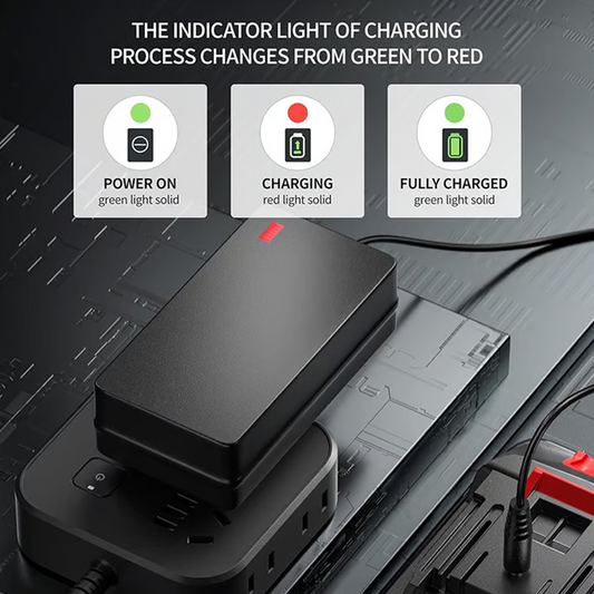 🔋 BUY 2 GET 1 FREE! ⚡ UNIVERSAL LITHIUM CHARGER - Fast Charging & Overload Protection, Wide Compatibility with Multiple Battery Types, LCD Display & Portable Design 🔒✨
