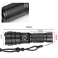 Set of Super Bright Waterproof Rechargeable Flashlights with Zoom