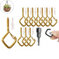 📢📢50% OFF !! ⏰ 20Pcs Square Snap Clips Hooks – Secure Lock, Versatile & Durable for Bonsai, Lights & Decor ✨