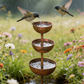 🔥🔥Buy 2 Get 1 Free☔️3-Tier Rustic Metal Bird Feeder & Drinker Stake
