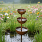 🔥🔥Buy 2 Get 1 Free☔️3-Tier Rustic Metal Bird Feeder & Drinker Stake