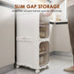 Narrow Storage Cabinet with Wheels