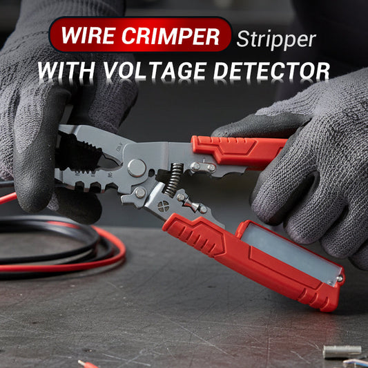 🛠️ Wire Crimper & Stripper – Built-in Voltage Detector ⚡🔌