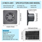 🌞💨 Solar Powered Exhaust Fan Kit for Greenhouse & Attic 🌿🏠