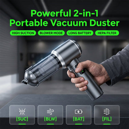 ⏰ Limited-Time Offer: 50% OFF – Portable Handheld Vacuum with Brushless Motor & Digital Display 🧹🔋
