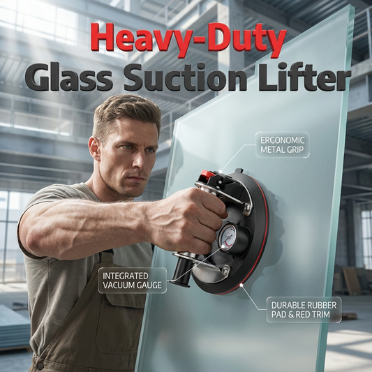🔥 Limited-Time Offer: 50% OFF – 8-Inch Glass Vacuum Suction Cup (Pressure Gauge Included) 🔍🪟