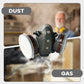 😷 Activated Carbon Anti-Dust Double Tank Gas Mask 🛡️