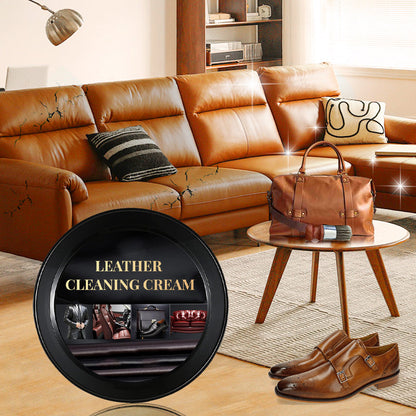 🛋️ Leather Cleaning & Maintenance Cream – Multifunctional, Restores & Protects 👟🧴