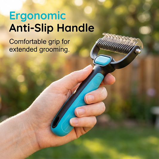 ⏰ Limited-Time Offer: 50% OFF – Dual-Sided Pet Grooming Rake (Dogs & Cats) 🐾✂️