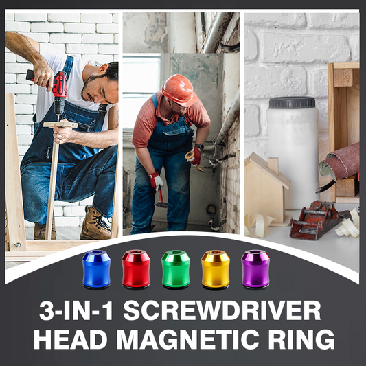 3-in-1 Magnetic Bit Holder Ring – Hands-Free Screwdriving 💍🧲🔩🛠️