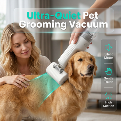 ⏳Time-Limited Special⏰Low Noise Pet Hair Grooming Vacuum