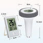 Waterproof Wireless Digital Pool Thermometer Set