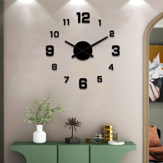 Limited Time 50% Off! ⏰🔥New Arrival: 3D DIY Luminous Wall Clock – Frameless Acrylic Art🌙