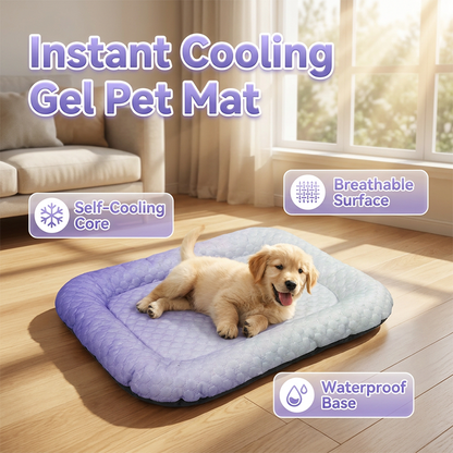 🔥LAST DAY SALE ONLY￡8.99!!❄Pet Cooling Mat for Dogs & Cats 🐾  Naturally Cool Ice-Silk Pad Breathable, Washable & Soft 🌿  For Floors, Sofas & Car Travel Multiple Sizes Gradient Colours ☀️🐶🐱