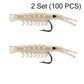 50PCS Luminous Shrimp Lures – Glow in the Dark & Sharp Hooks 🌙✨🦐🎣