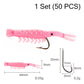 50PCS Luminous Shrimp Lures – Glow in the Dark & Sharp Hooks 🌙✨🦐🎣