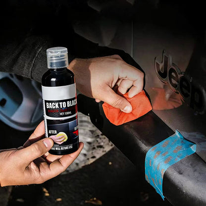 Professional Plastic Reviver – Deep Black Restoration & UV Protection 🚗✨🛡️🖤