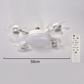 💡🌀Remote-Controlled LED Ceiling Fan Light – Dimmable & Reversible Motor ❄️🏠