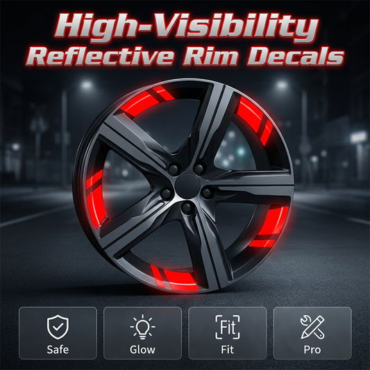 Car Wheel Rim Reflective Stripes Decal
