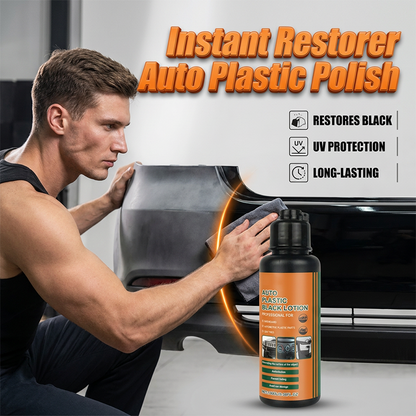 Multi-Purpose Black Plastic Polish – Deep Black Restoration & UV Protection 🚗✨🛡️🖤
