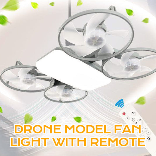 🚁💡E27 Socket Drone Fan Light – 3-Speed & Remote Control ✨