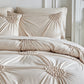 ✨Elegant Pinch Pleat Duvet Cover Set – Hotel Luxury & Timeless Texture 🛏️🏨🎨
