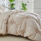 ✨Elegant Pinch Pleat Duvet Cover Set – Hotel Luxury & Timeless Texture 🛏️🏨🎨