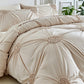 ✨Elegant Pinch Pleat Duvet Cover Set – Hotel Luxury & Timeless Texture 🛏️🏨🎨