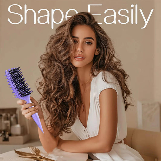 Scalp-Massage Detangler – Anti-Static & No Breakage 💆‍♀️🛡️🚫🩸
