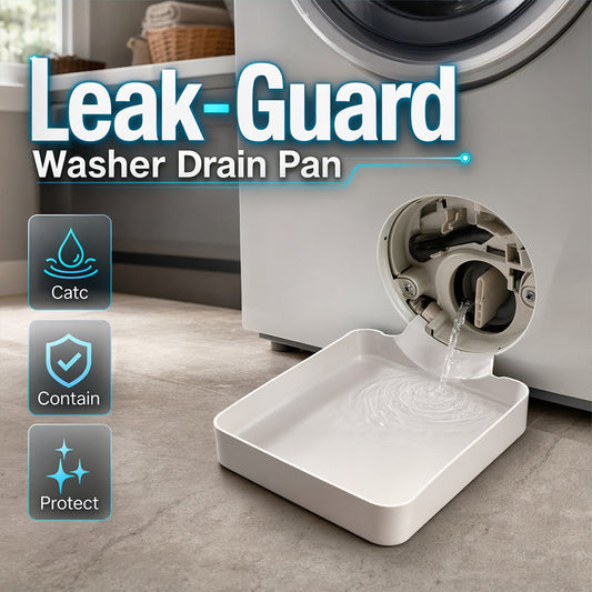 🛡️🚫💧 Universal Front-Load Washer Drain Pan – Leak Proof Floor Protection