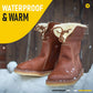 Christmas Hot Sale - Vintage Buttery-soft Waterproof Wool Lining Boots - Buy 2 Free Shipping