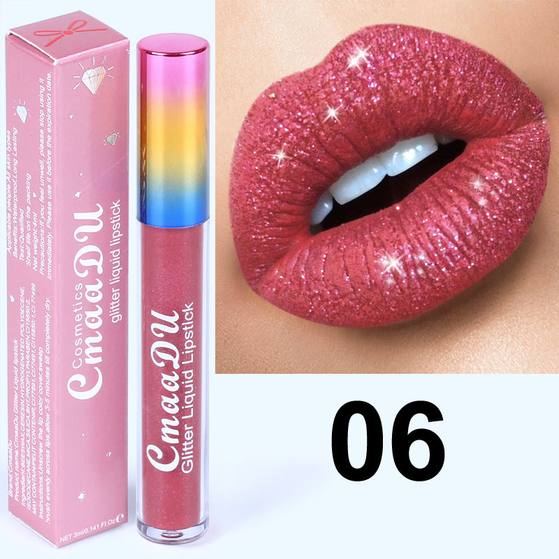 Glitter Waterproof Long-lasting Lip Gloss-6