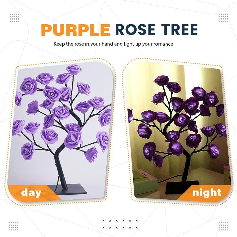 The Lamp Of Roses - molnyonon Purple rose tree