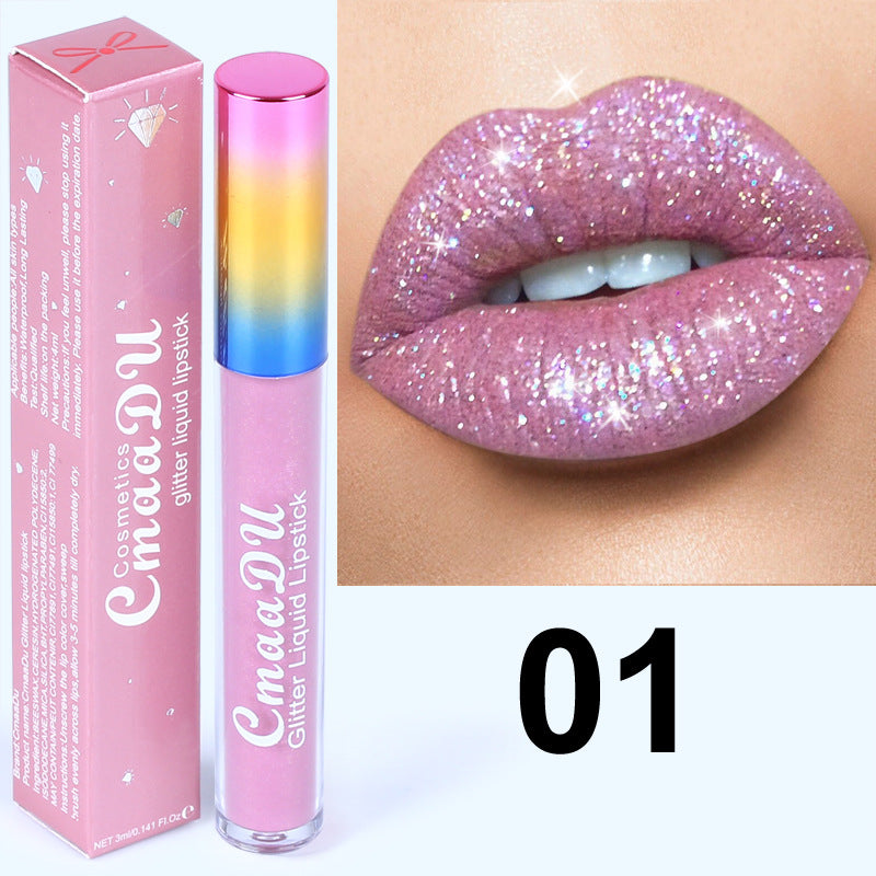 Glitter Waterproof Long-lasting Lip Gloss-1