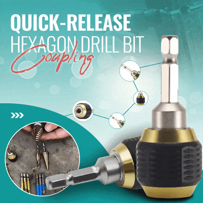 🔥Quick-release Hexagon Drill Bit Coupling